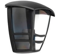 EDO Applique da Esterno IMMA UP Nero IP44 - Lampada da Parete con Attacco E27 - Illuminazione da Giardino per Facciata, Ingresso, Terrazza - Luce Rivolta Verso l’Alto