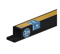 EDO Canalina Passacavi Autoadesiva in PVC 16x16 mm 2 m Antracite Scuro