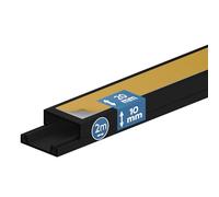 EDO Canalina Passacavi Autoadesiva in PVC 20x10 mm 2 m Antracite Scuro