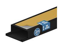 EDO Canalina Passacavi Autoadesiva in PVC 40x16 mm 2 m Antracite Scuro