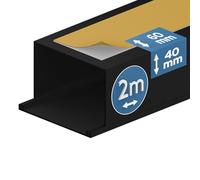 EDO Canalina Passacavi Autoadesiva in PVC 60x40 mm 2 m Antracite Scuro
