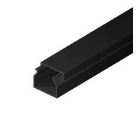 EDO Canalina Passacavi in PVC 20x10 mm 2 m Antracite Scuro con Coperchio a Scatto - Coprifili da Parete per TV, Ufficio, Casa - Canaletta Elettrica per Interni per la Gestione dei Cavi