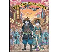 Edo Cat Chronicles: Ukiyo-e Coloring Book