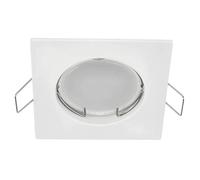 EDO Faretto da incasso Faretto da incasso RAMI Bianco Faretto da incasso a soffitto quadrato bianco Faretto a soffitto adatto per LED Alogena Faretto da incasso a soffitto Lampada da incassoEDO777316