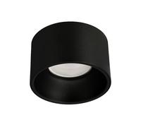 EDO Faretto da Incasso per Cartongesso ZAMA Black S Rotondo - Ø85*50mm, Plafoniera Soffitto Faretto Alluminio in Nero, Spot a Soffitto, Apparecchio da incasso per Cameretta, Cucina, Soggiorno