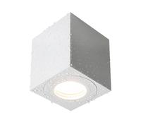 EDO Faretto da Soffitto Bianco GU10 80x80x95mm Quadrato LARKS - Plafoniera da Superficie Orientabili Moderna Spot Allumionio - Impermeabile IP44 230V - Lampada da Soffitto - Illuminazione per Bagno