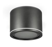 EDO Faretto da Soffitto Esterno/Interno UMA IP54 Antracite Impermeabile 230V - Ø90*60mm Lampada da Soffitto Moderna Tondo Spot Alluminio - Illuminazione Bagno, Cucina - Senza Sorgente Luminosa GX53