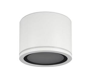 EDO Faretto da Soffitto Esterno/Interno UMA IP54 Bianco Impermeabile 230V - Ø90*60mm Lampada da Soffitto Moderna Tondo Spot Alluminio - Illuminazione Bagno, Cucina - Senza Sorgente Luminosa GX53
