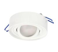 EDO Faretto da Soffitto Incasso Rotondo Bianco SKAND MINI Orientabile - Plafoniera Moderna in Alluminio Compatibile con Attacco GU10 - Spot da Soffitto ø95x30mm per Soggiorno, Cucina, Corridoio