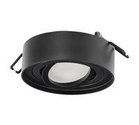 EDO Faretto da Soffitto Incasso Rotondo Nero SKAND MINI Orientabile - Plafoniera Moderna in Alluminio Compatibile con Attacco GU10 - Spot da Soffitto ø95x30mm per Soggiorno, Cucina, Corridoio, Ufficio