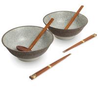 EDO GIAPPONE - RAMEN BOWL SET /6 SATO KAIRAGI KURO