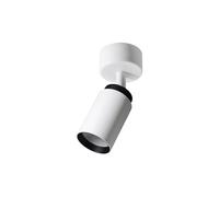 EDO Lampada Faretti da Soffitto Orientabili MALGA DUO 1 GU10 Bianca e Nera, Faretti 1 Luce, Faretto da Parete Interno per Barra, Lampadario Moderna Plafoniera per Camera da Letto Cucina Soggiorno