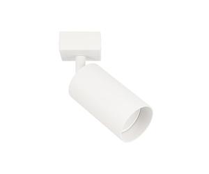 EDO Lampada Faretti da Soffitto Orientabili MALGA GU10 Bianco, Faretti 1 Luce, Faretto da Parete Interno per Barra, Lampadario Moderna Plafoniera per Camera da Letto Cucina Soggiorno, Senza Lampadina