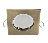 EDO Luce da incasso Spot da incasso RAMI Brass Spot da incasso a soffitto quadrato in ottone Faretto da soffitto adatto per LED Alogena Luce da incasso a soffitto Lampada da incasso EDO777318