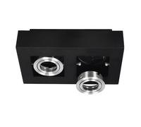 EDO, OSMIN RIM 2 apparecchio spot a soffitto Nero IP20, GU10, faretti da parete, faretto led interno, faretti orientabili da soffitto, faretti neri, anello sostituibile, EDO777681