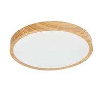EDO, Plafoniera LED Soffitto PERETI 18W, anello in legno 29,5cm, 3000K bianco caldo, 1800lm, lampadari moderni, plafoniere bagno da soffitto, lampada a led soffitto, plaffoniere, IP44 EDO777612