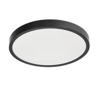 EDO, Plafoniera LED Soffitto PERETI 18W, anello nero 29,5cm, 4000K bianco neutro, 1800lm, lampadari moderni, plafoniere bagno da soffitto, lampada a led soffitto, plaffoniere, IP44 EDO777609