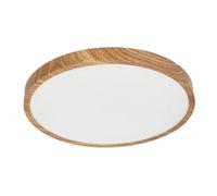 EDO, Plafoniera LED Soffitto PERETI 24W, anello in legno 35cm, 3000K bianco caldo, 2400lm, lampadari moderni, plafoniere bagno da soffitto, lampada a led soffitto, plaffoniere, IP44 EDO777617