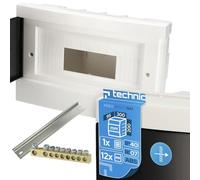 EDO Quadro Elettrico da Incasso 1 Fila per 12 Moduli 20 x 30 x 9,5 cm IP40