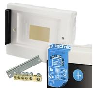EDO Quadro Elettrico da Incasso 1 Fila per 8 Moduli 17 x 22 x 9,5 cm IP40