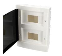 EDO Quadro Elettrico da Incasso 2 File per 16 Moduli 29 x 22 x 9,5 cm IP40