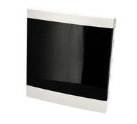 EDO Quadro Elettrico da Incasso 2 File per 24 Moduli 32 x 30 x 9,5 cm IP40 - Scatola di Distribuzione in ABS Bianco - Centralino per Impianti Elettrici da Interno