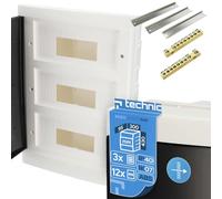EDO Quadro Elettrico da Incasso 3 File per 36 Moduli 43 x 30 x 9,5 cm IP40