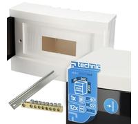 EDO Quadro Elettrico da Parete 1 Fila per 12 Moduli 20 x 30 x 9,5 cm IP40