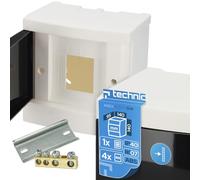 EDO Quadro Elettrico da Parete 1 Fila per 4 Moduli 14 x 14 x 9,5 cm IP40