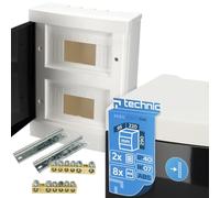 EDO Quadro Elettrico da Parete 2 File per 16 Moduli 29 x 22 x 9,5 cm IP40