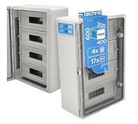 EDO Quadro Elettrico da Parete 400x600x200mm IP65 Con guida DIN TH 17x4