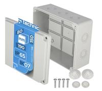 EDO Scatola da Parete IP65 Stagna 190x150x80 mm Grigia