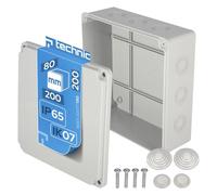 EDO Scatola da Parete IP65 Stagna 200x200x80 mm Grigia