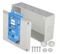 EDO Scatola da Parete IP65 Stagna 260x150x80 mm Grigia