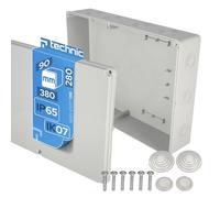 EDO Scatola da Parete IP65 Stagna 380x280x90 mm Grigia