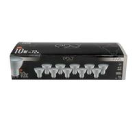 EDO, SET 10x lampadina FARI LED M10 10 pezzi-10 Watt, bianco neutro-4000K NW, 1000lm, non dimmerabile, lampadina a led GU10, led lampadina, lampade basso consumo, multipack da 10 pezzi, EDO777497