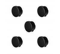 EDO Set 5x Scatola da Parete IP55 Impermeabile Ø80x45 mm Nera - Resistente ai UV, Senza Alogeni - Scatola di Derivazione con Pressacavi e Coperchio a Scatto Interno/Esterno