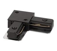 EDO - Sistema SEVA - Connettore Angolare L per Binario da Soffitto Nero - Giunzione a Forma di L per Profilo Luminoso Monofase - SEVA L Connector Black, IP20 Illuminazione a Binario