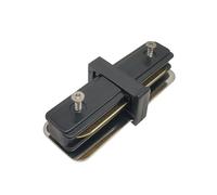 EDO - Sistema SEVA - Connettore Lineare I per Binario da Soffitto Nero - Prolunga per Profilo Luminoso Monofase - SEVA I Connector Black, IP20 Illuminazione a Binario