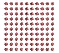 EDO Technic - Scatola Elettrica da Incasso di Collegamento Piatta FI60 - Profondità 45 mm - Scatola da Parete Rossa con Viti per Muri in Cartongesso - 100 Pezzi