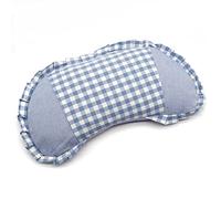 Edomi Cuscino con gusci di grano saraceno, per migliorare il sonno, grande, cuscino cervicale con fodera lavabile, a forma di luna, supporto rinfrescante per il collo, per chi dorme di lato e sulla