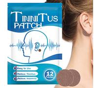Edorco Cerotti per l'acufene - Rimedi per Suono 'Orecchio,12 Pezzi di Sollievo dall'acufene per Le Orecchie Che squillano per la Perdita 'Udito e Sollievo dall'orecchio, cerotti