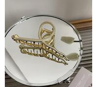 EDOSSA Lettera Q Design Stella Irregolare Metallo Grande Artiglio Dei Capelli Forcina Per Le Donne Clip Di Capelli Cava Capelli Granchio Accessori Per Capelli-L 11cmx4cm
