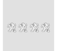 EDOTJD Auto Emblema per Peugeot 107 5-Door 2012-2014, 3D Logo Auto Badge Distintivo DIY Adesivo Anteriore Posteriore Cofano Carrozzeria Decorazion all'Acqua Styling Decal Accessori,M-4pcs
