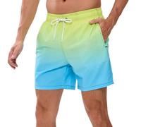 EDOTON Costumi da Bagno Uomo, Leggeri ad Asciugatura Rapida Costume Piscina Uomo Lungo Impermeabili Costume Uomo Mare con Cintura Regolabile e Tasche/Nuoto/Surf/Casual