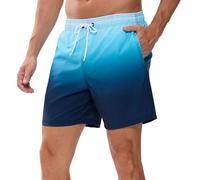 EDOTON Costumi da Bagno Uomo, Leggeri ad Asciugatura Rapida Costume Piscina Uomo Lungo Impermeabili Costume Uomo Mare con Cintura Regolabile e Tasche/Nuoto/Surf/Casual