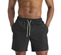 EDOTON Costumi da Bagno Uomo, Leggeri ad Asciugatura Rapida Costume Piscina Uomo Lungo Impermeabili Costume Uomo Mare con Cintura Regolabile e Tasche/Nuoto/Surf/Casual