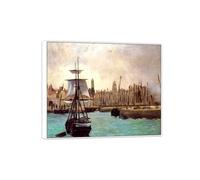 Édouard Manet Famoso Arte Murale Quadro Stampa su Tela-Bianca Cornice Quadri Moderni Soggiorno-Riproduzione(Port) 70x85cm