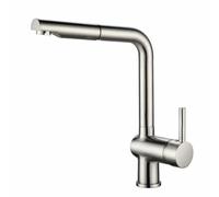 Edouard Rousseau - Miscelatore Lavello MATSOUKO Inox - Aeratore Riduttore di Flusso - Beccuccio mobile - Doccetta estraibile