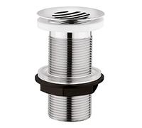 Edouard Rousseau Piletta per lavabo a flusso libero, diam. 63 mm, certificato NF, senza troppo pieno, per Grande Spessore (Piano Di Lavoro), Finitura Griglia Cromata